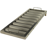 Flammschutzfilter 500x150x20 aus 1.4301 mit Griff