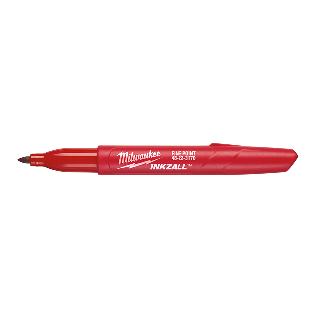Milwaukee INKZALL feiner Permanentmarker rot
