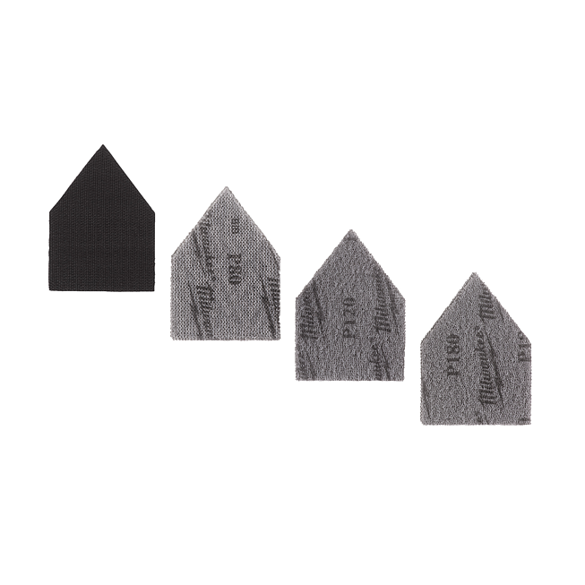 Milwaukee Schleifbl Netstr f. M12FDSS 67x92mm Set 13-tlg