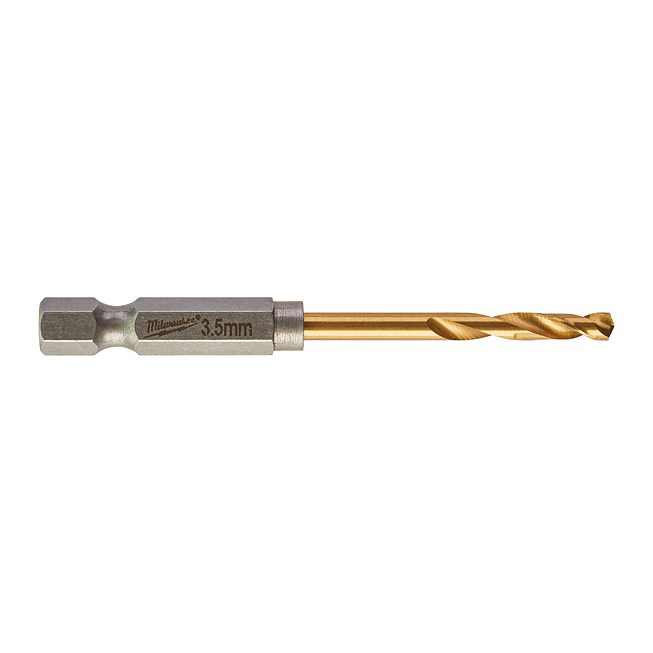 Milwaukee SHOCKWAVE MB HSS-G RED HEX Titan 1/4&quot; 3,5 x 69mm