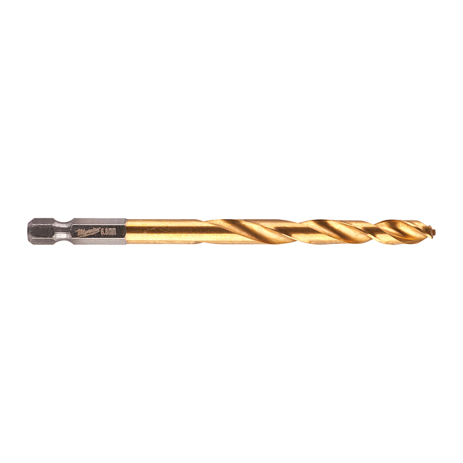 Milwaukee SHOCKWAVE MB HSS-G RED HEX Titan 1/4&quot; 6,8 x 108mm
