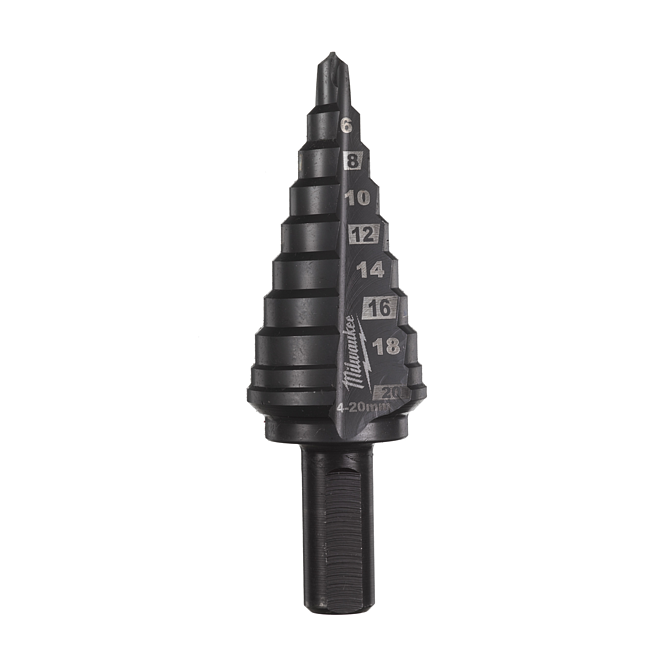 Milwaukee Cobalt Stufenbohrer 4 - 20mm, 2mm Stufen