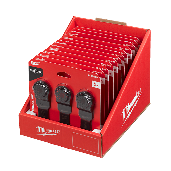 Milwaukee Multitool Zubeh&ouml;rset Holz &amp; Metall 5-teilig