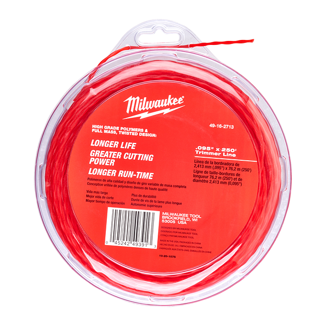 Milwaukee Schneidfaden 76 m, Fadenst&auml;rke 2,3 mm f&uuml;r M18 CLT