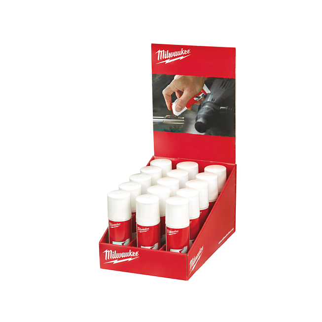 Milwaukee Thekendisplay Bohrerfett 15 x 50 g Tube
