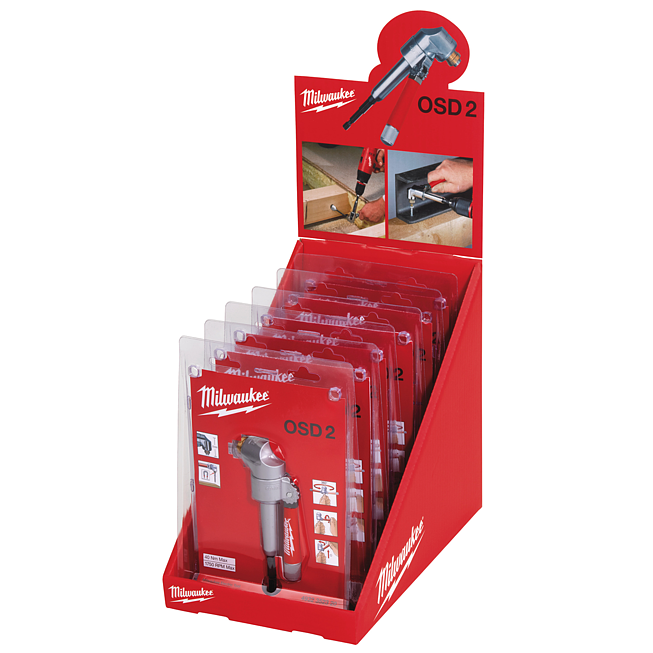 Milwaukee Thekendisplay 6 x OSD 2 Winkelschraubvorsatz