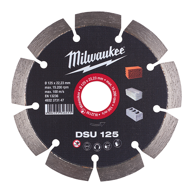 Milwaukee Diamanttrennscheibe DSU 125 mm
