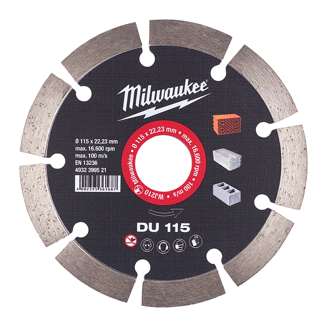 Milwaukee Diamanttrennscheibe DU 115 mm Universal