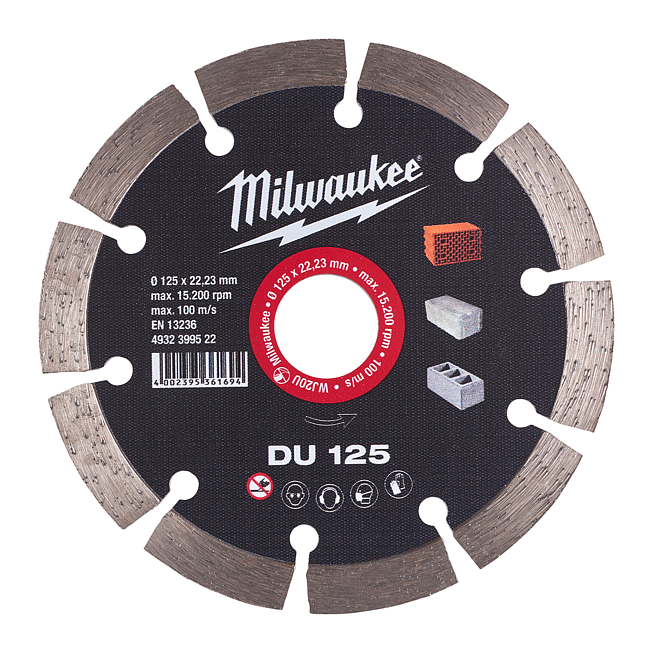 Milwaukee Diamanttrennscheibe DU 125 mm Universal