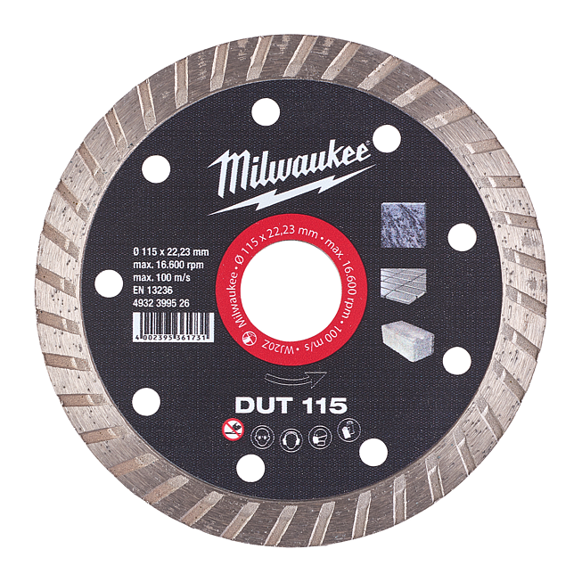 Milwaukee Diamanttrennscheibe DUT 115 mm