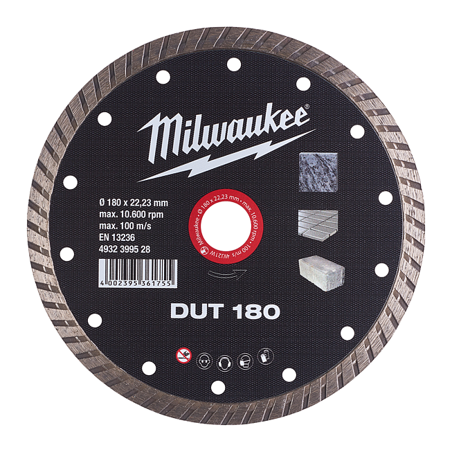 Milwaukee Diamanttrennscheibe DUT 180 mm