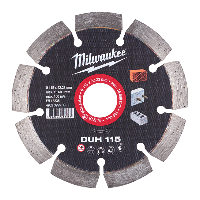 Milwaukee Diamanttrennscheibe DUH 115 mm