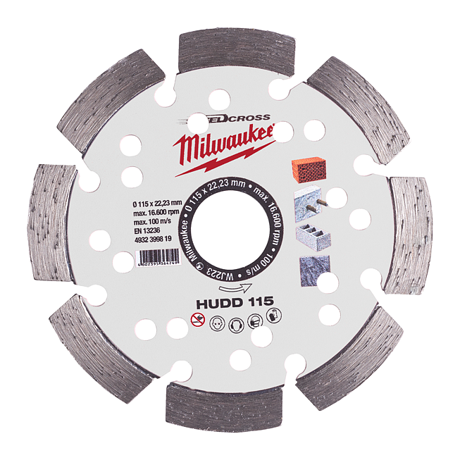 Milwaukee Speedcross Diamanttrennscheibe HUDD 115 mm
