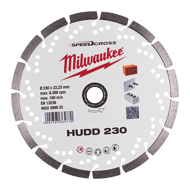Milwaukee Speedcross Diamanttrennscheibe HUDD 230 mm