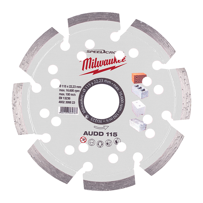 Milwaukee Speedcross Diamanttrennscheibe AUDD 115 mm