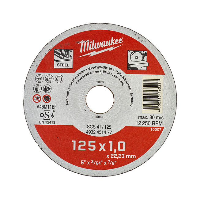 Milwaukee Metalltrennsch Contractor 125 x 1 mm 200xSCS41