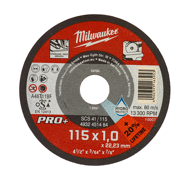 Milwaukee Metalltrennsch PRO+ INOX115 mm 200xSCS41 1mm