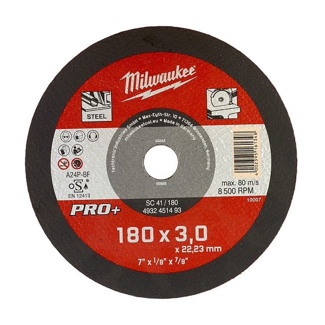 Milwaukee Metalltrennsch PRO+ 180 mm SC41 3 mm
