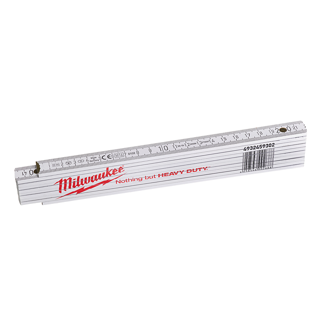 Milwaukee Gliederma&szlig;stab Holz 2 m wei&szlig;