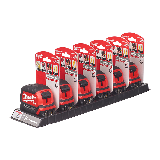Milwaukee Premium-Bandma&szlig; 8 m magnetisch, 27 mm breit