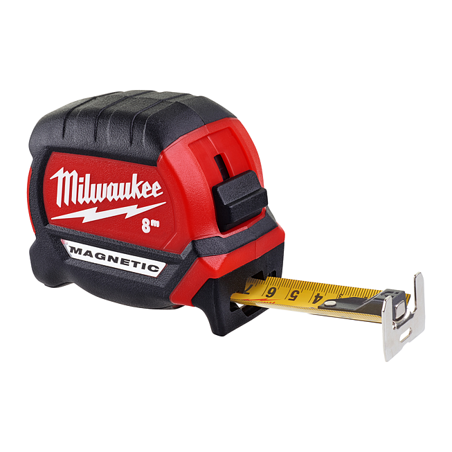 Milwaukee Premium-Bandma&szlig; 8 m magnetisch, 27 mm breit
