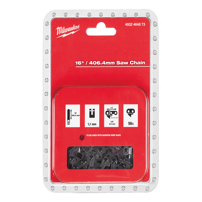 Milwaukee S&auml;gekette 3/8&quot; 40 cm f&uuml;r M18 FCHS
