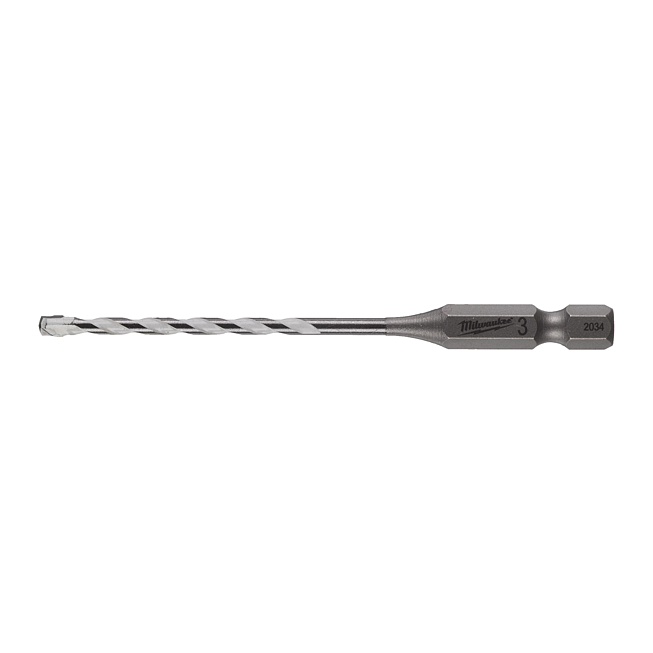 Milwaukee SHOCKWAVE Multimaterial Bohrer 1/4&quot; Hex 3x90mm