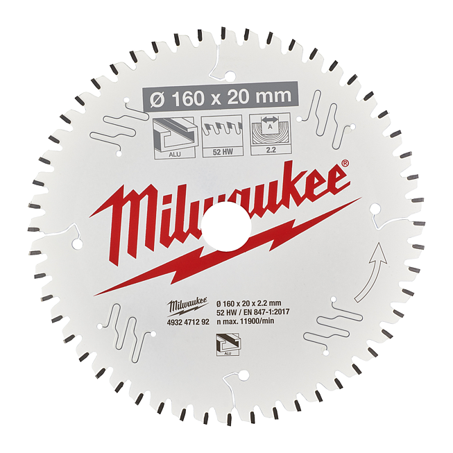Milwaukee Kreiss&auml;geblatt Holz/Alu f. Handkreiss&auml;gen 160/20