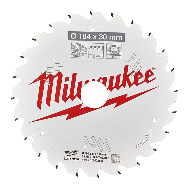 Milwaukee Kreiss&auml;geblatt Holz f. Handkreiss&auml;gen 184/30