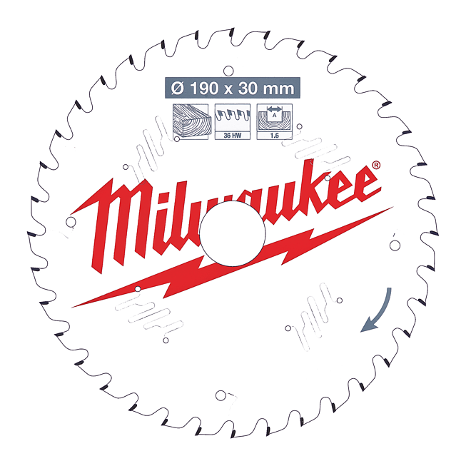 Milwaukee Kreiss&auml;geblatt Holz f. Handkreiss&auml;gen 190/30