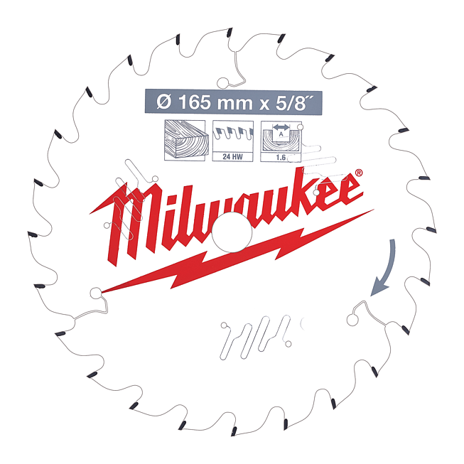 Milwaukee Kreiss&auml;geblatt Holz f. Akku-Handkreiss&auml;gen 165/15