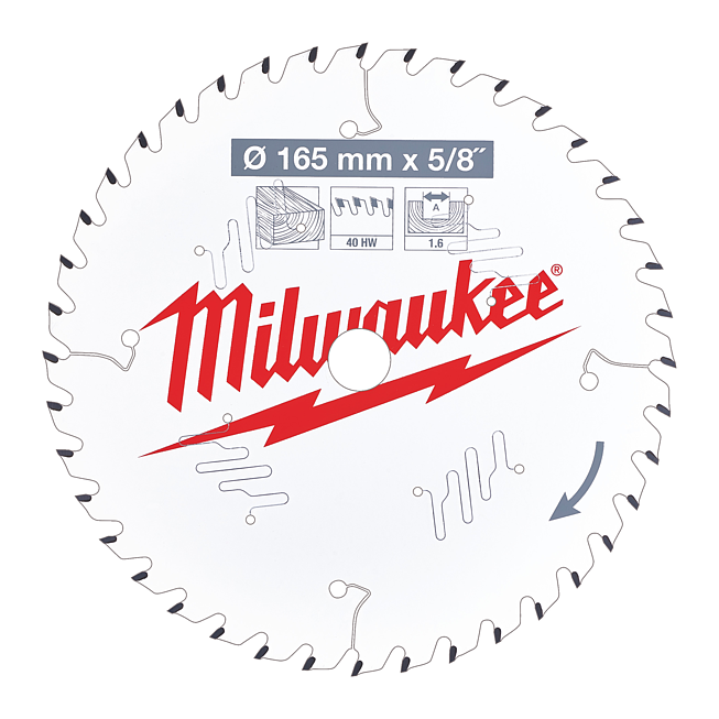 Milwaukee Kreiss&auml;geblatt Holz f. Akku-Handkreiss&auml;gen 165/15