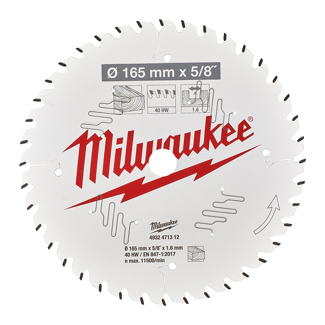 Milwaukee Kreiss&auml;geblatt Holz f. Akku-Handkreiss&auml;gen 165/15