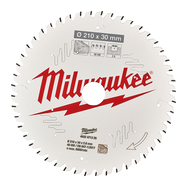 Milwaukee Kreiss&auml;geblatt Holz f. Tischkreiss&auml;gen 210/30