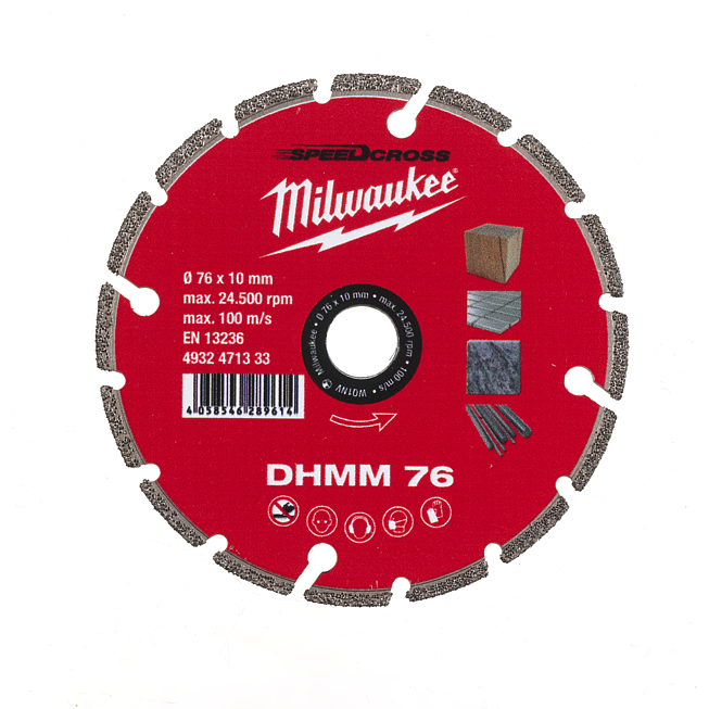 Milwaukee Diamanttrennscheibe DHMM 76 mm