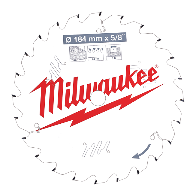 Milwaukee Kreiss&auml;geblatt Holz f. Handkreiss&auml;gen 184/15,87