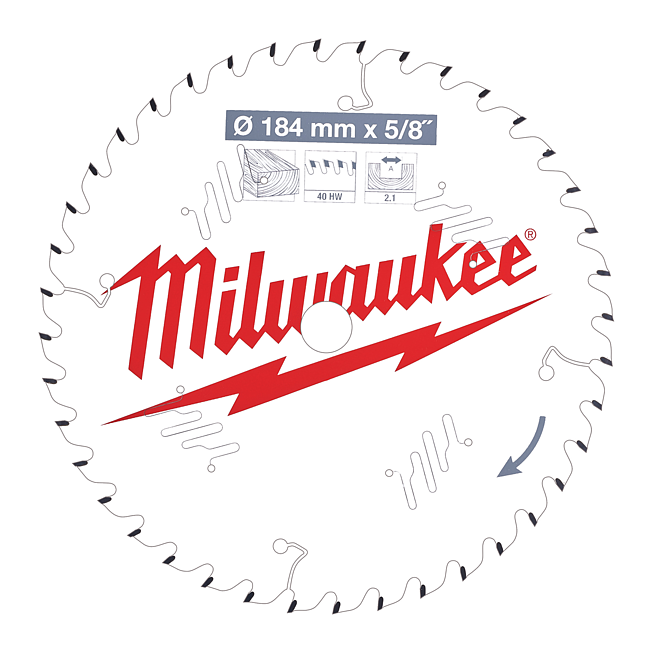Milwaukee Kreiss&auml;geblatt Holz f. Handkreiss&auml;gen 184/15,87
