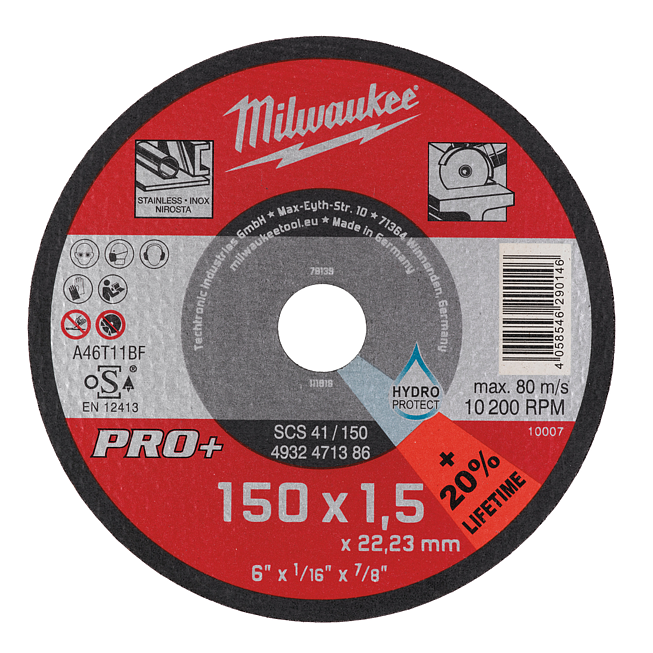Milwaukee Metalltrennsch PRO+ 150 mm SCS41 1 mm