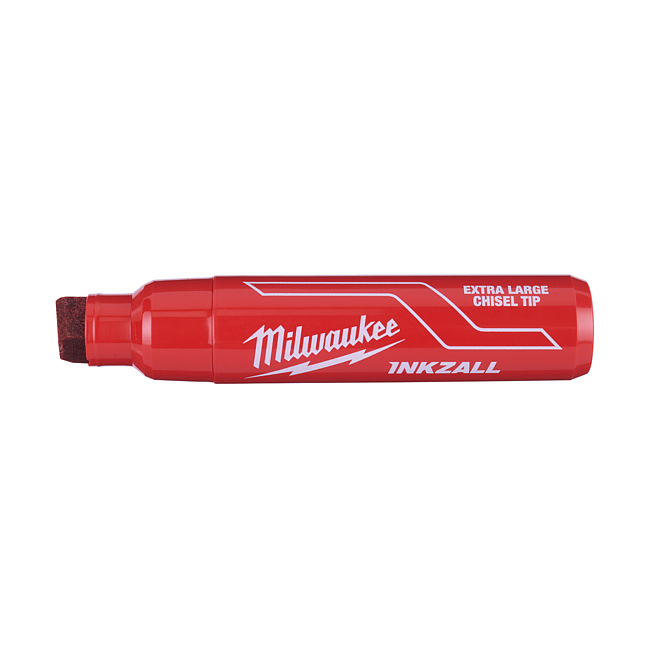 Milwaukee INKZALL Permanentmarker Keilspitze XL rot