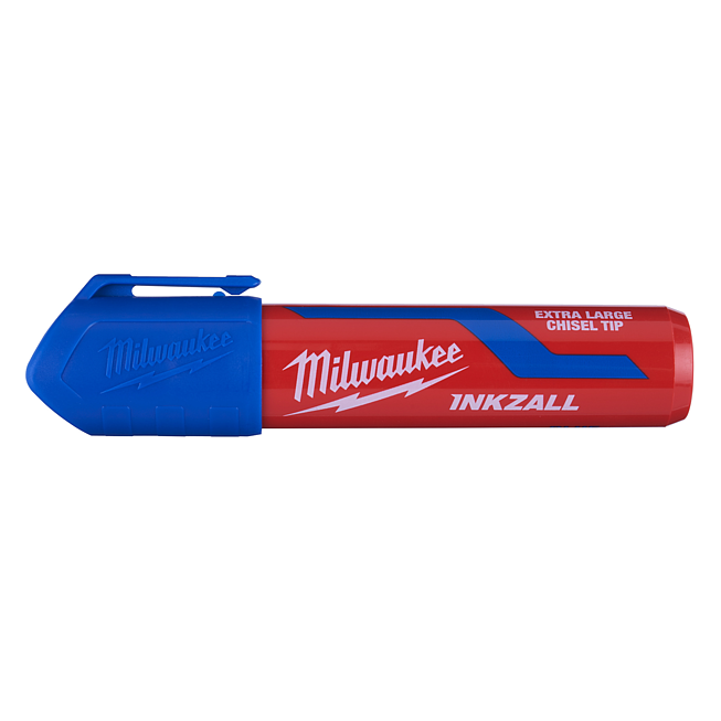 Milwaukee INKZALL Permanentmarker Keilspitze XL blau