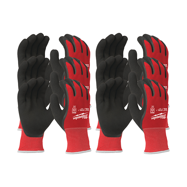 Milwaukee K&auml;lte-Schnittschutzhandschuhe Kl 1/A 11 (XXL) 12St