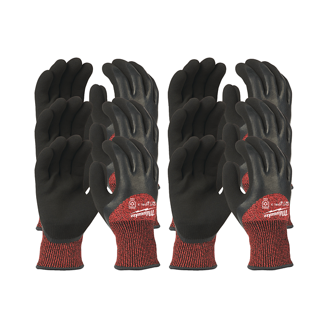 Milwaukee K&auml;lte-Schnittschutzhandschuhe Kl 3/C 8 (M) 12 St