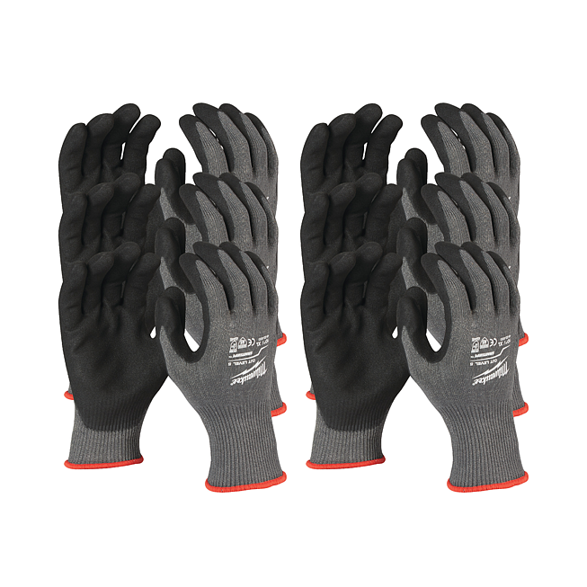 Milwaukee Schnittschutzhandschuhe Klasse 5/E 11 (XXL) 12 St