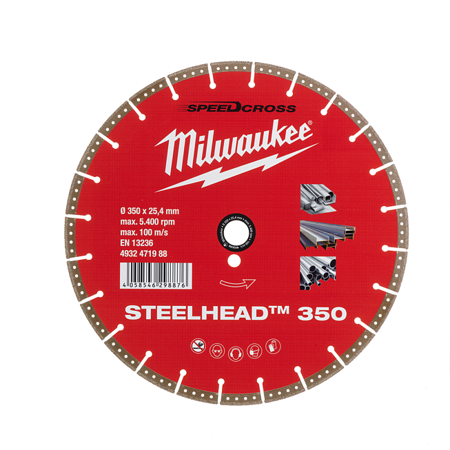 Milwaukee Diamanttrennscheibe DH STEELHEAD 350 mm