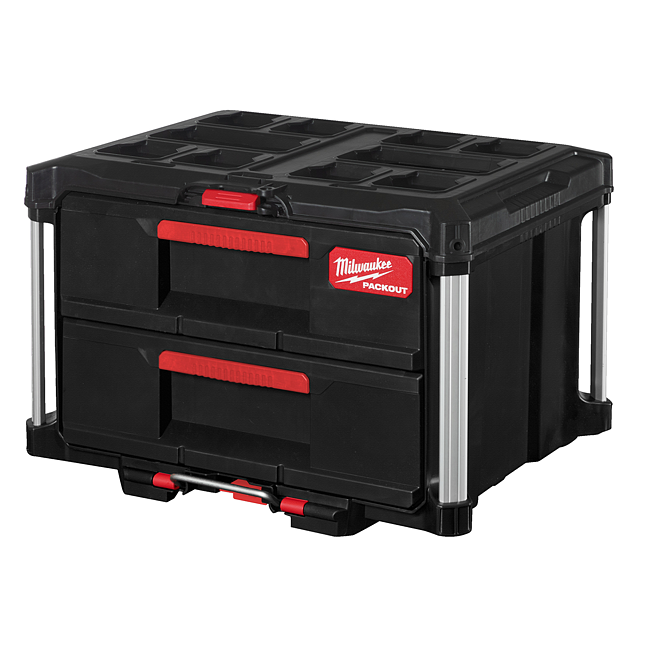 Milwaukee PACKOUT Koffer mit 2 Schubladen 560 x 410 x 360 mm