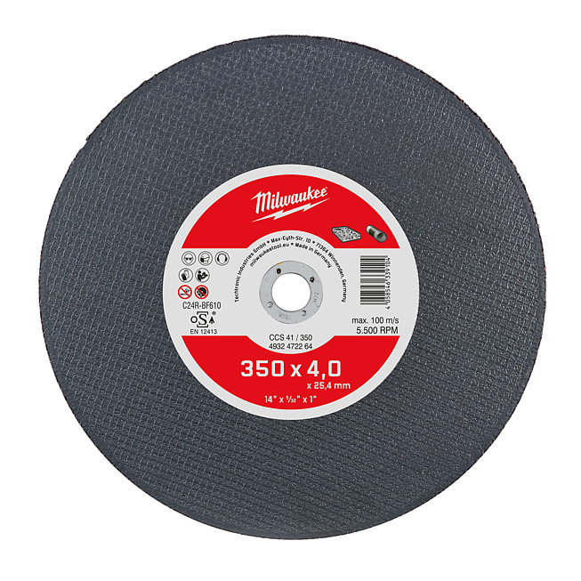 Milwaukee trennsch Ductil-Gussrohr 350 mm CCS41 4 mm