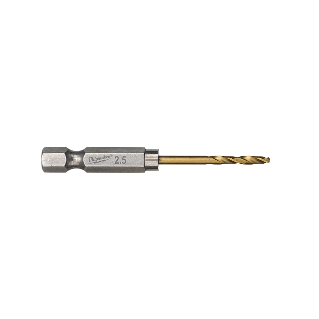 Milwaukee SHOCKWAVE MB HSS-G RED HEX Titan 1/4&quot; 2,5 x 62mm