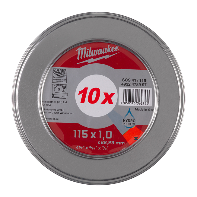 Milwaukee Metalltrennsch PRO+ INOX 115 mm 10 x SCS41 1 mm