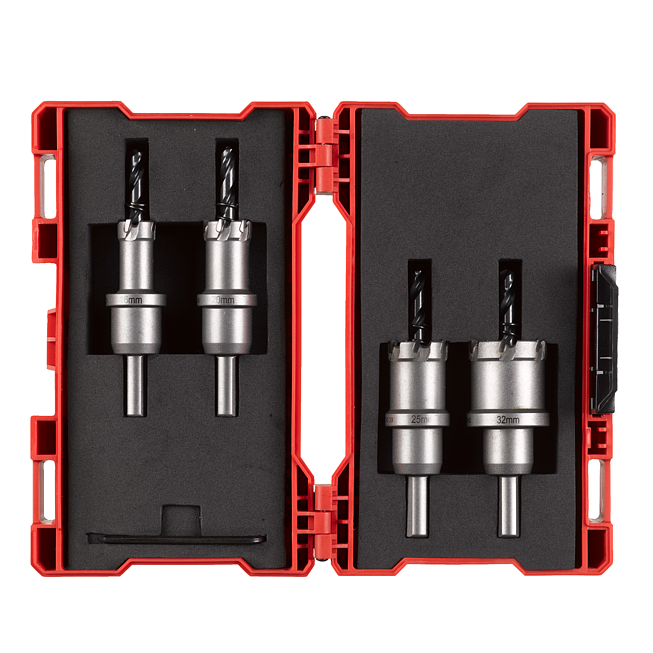 Milwaukee TCT Lochs&auml;ge HM-best&uuml;ckt einteilig Set