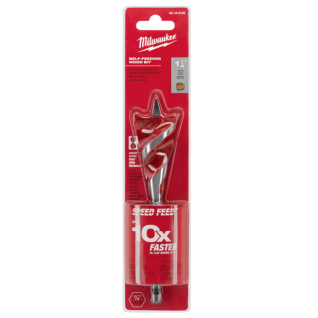 Milwaukee SPEED FEED Holzbohrer 32 x 165 mm, 1/4&quot; Hex